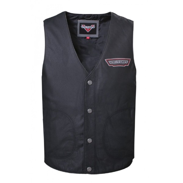 Indian Victory Borderland Leather Waistcoat